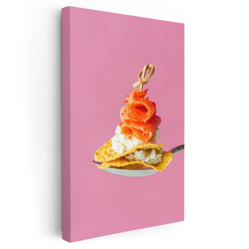 Somon Kanapesi - Gurme Dokunuş Kanvas Tablo