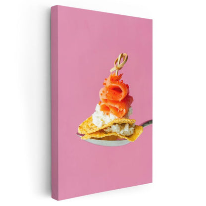 Somon Kanapesi - Gurme Dokunuş Kanvas Tablo