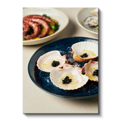 Deniz Tarağı - Sofistike Lezzet Kanvas Tablo