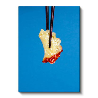 Asya Lezzeti - Çubukla Tutulan Mantı Kanvas Tablo