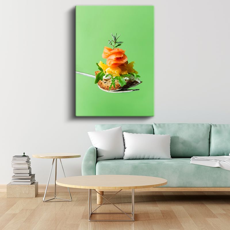 Gourmet Kanape - Rengarenk Malzemelerle Hazırlanmış Atıştırmalık Kanvas Tablo