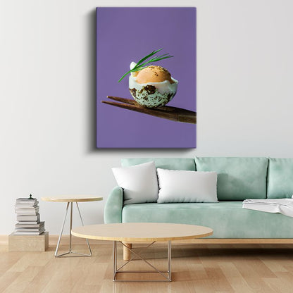 Gurme Yumurta - Özel Sunum Bıldırcın Yumurtası Kanvas Tablo