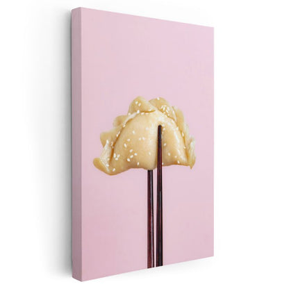 Geleneksel Mantı - Susam ile Süslenmiş Asya Lezzeti Kanvas Tablo