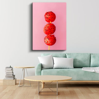 Karpuz Topları - Tatlı Yaz Lezzeti Kanvas Tablo