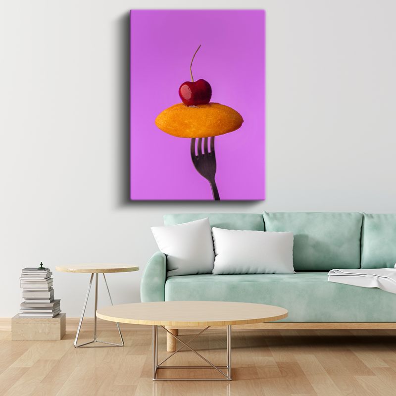 Kirazlı Portakal - Tatlı Meyve Kombinasyonu Kanvas Tablo