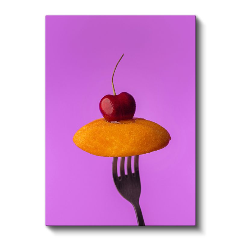 Kirazlı Portakal - Tatlı Meyve Kombinasyonu Kanvas Tablo