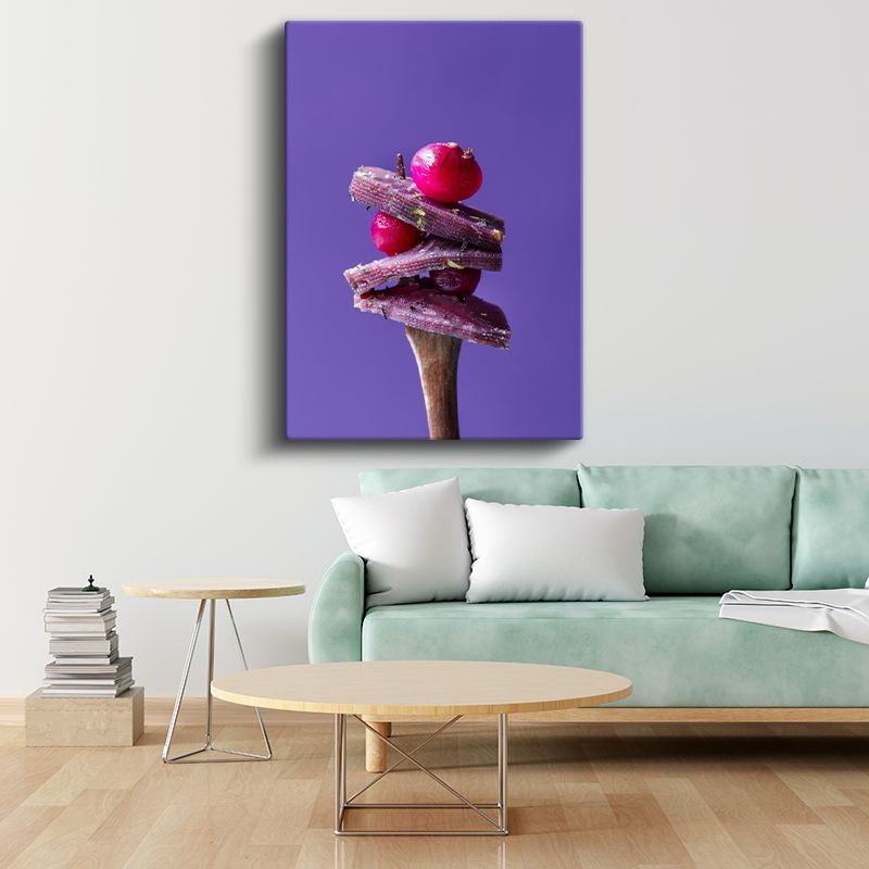 Pancar ve Kızılcık - Mor Lezzetler Harmonisi Kanvas Tablo