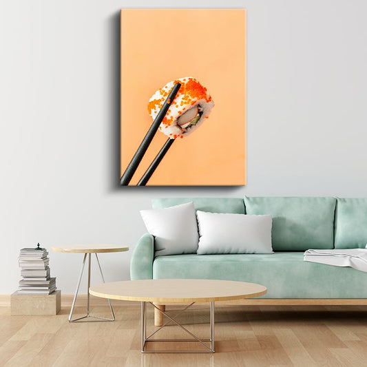 Sushi Sanatı - Çubukla Tutulan Lezzet Kanvas Tablo