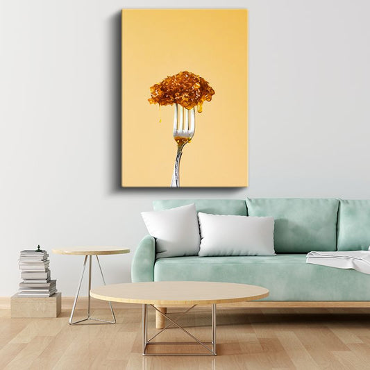 Altın Bal Peteği - Damlayan Tatlı Lezzet Kanvas Tablo