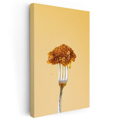 Altın Bal Peteği - Damlayan Tatlı Lezzet Kanvas Tablo