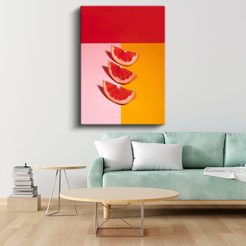 Greyfurt Dilimleri - Narenciye Kompozisyonu Kanvas Tablo