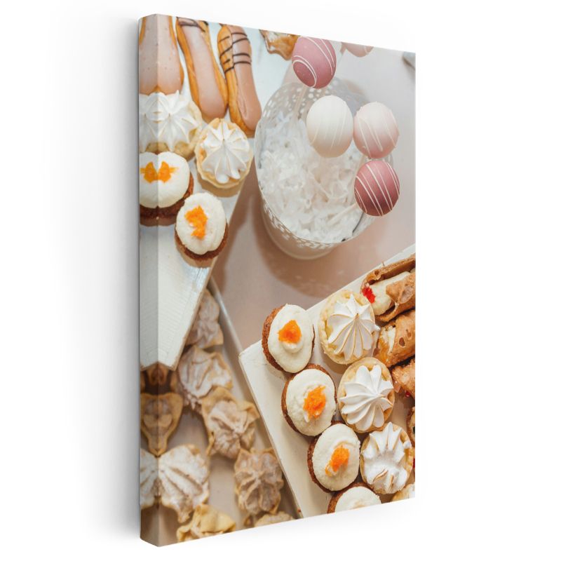 Tatlı Şöleni - Renkli Pastane Lezzetleri Kanvas Tablo