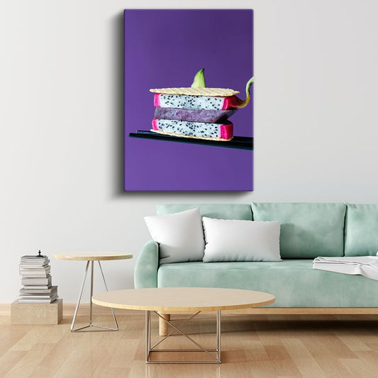 Ejder Meyvesi - Modern Gastronomi Sunumu Kanvas Tablo