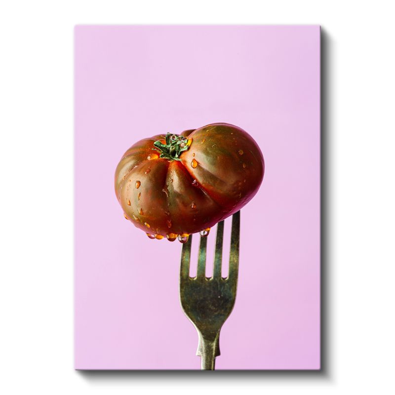 Sulu Domates - Minimalist Mutfak Sanatı Kanvas Tablo
