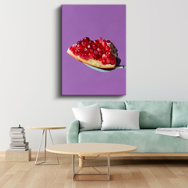 Nar Taneleri - Kaşıkta Parlayan Lezzet Kanvas Tablo