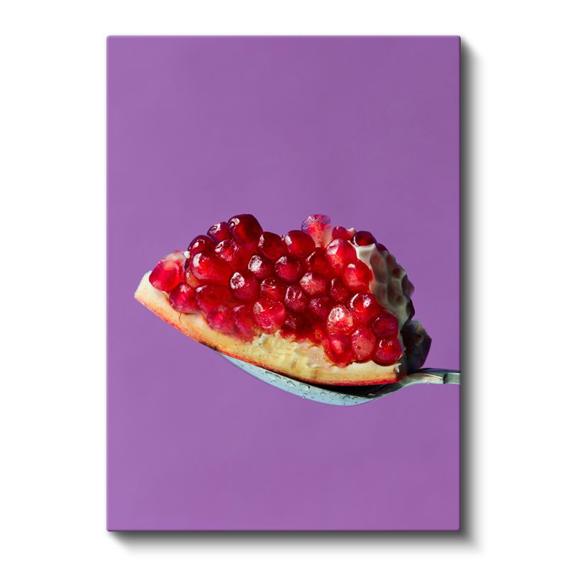 Nar Taneleri - Kaşıkta Parlayan Lezzet Kanvas Tablo