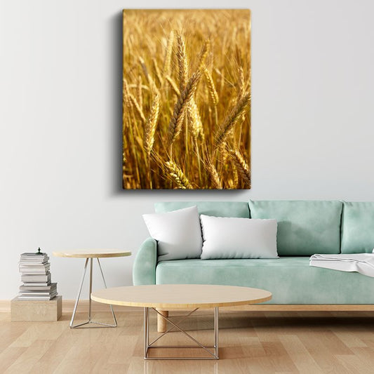 Altın Başaklar - Bereketin Simgesi Kanvas Tablo