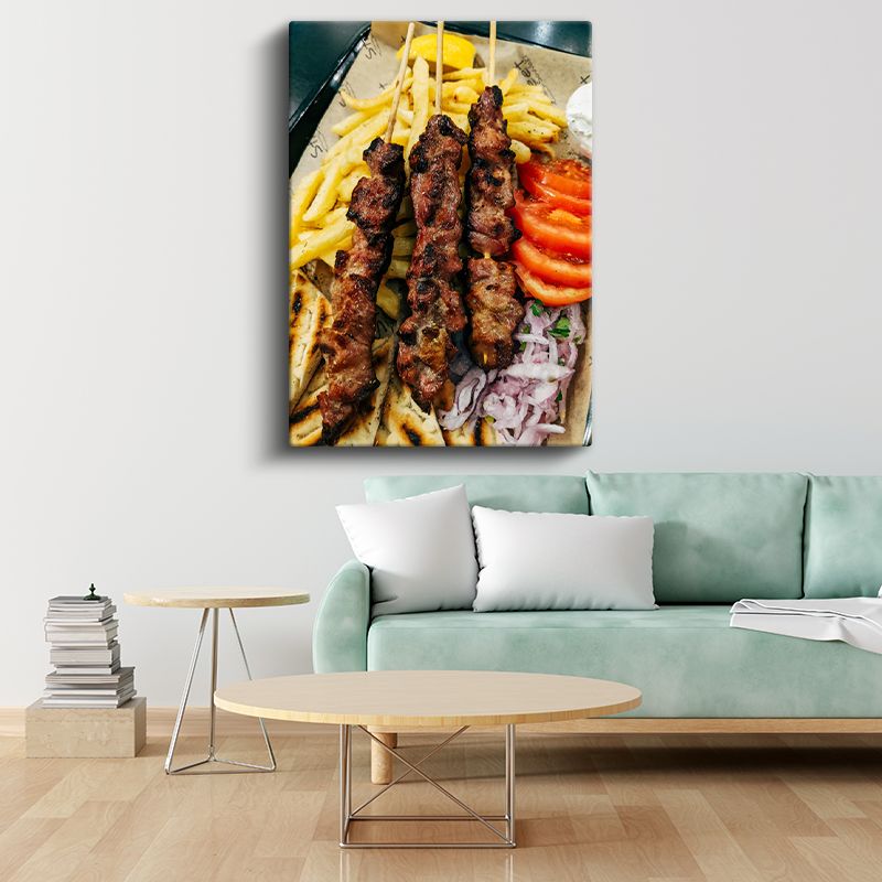Şiş Kebap Ziyafeti - Geleneksel Lezzet Şöleni Kanvas Tablo