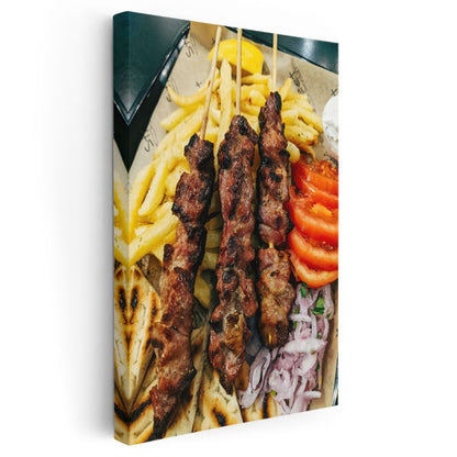 Şiş Kebap Ziyafeti - Geleneksel Lezzet Şöleni Kanvas Tablo