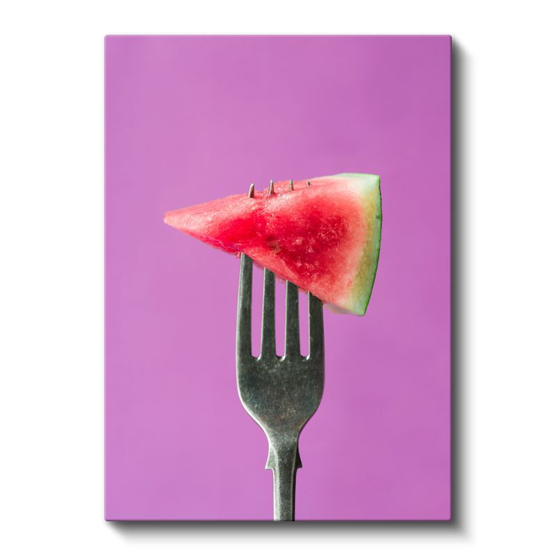 Yaz Serinliği - Çataldaki Karpuz Dilimi Kanvas Tablo