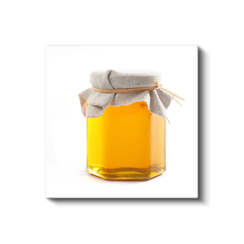 Altın Nektar - Saf Bal Kavanozu Kanvas Tablo