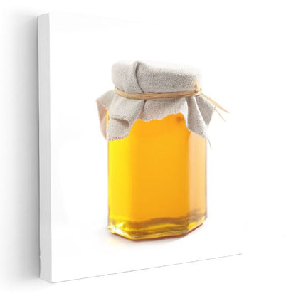 Altın Nektar - Saf Bal Kavanozu Kanvas Tablo
