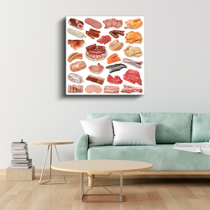 Et Çeşitleri - Gurme Protein Kaynakları Kanvas Tablo