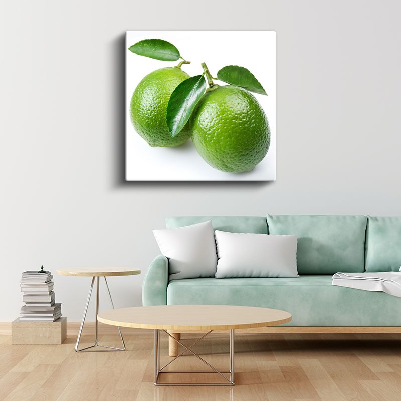Yeşil Narenciye - Taze Misket Limonu Kanvas Tablo