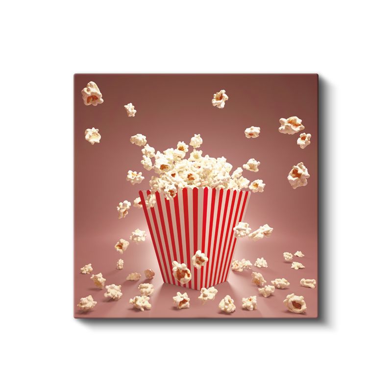 Patlamış Mısır - Sinema Keyfi Kanvas Tablo