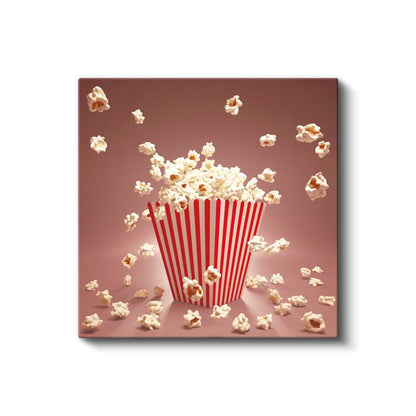 Patlamış Mısır - Sinema Keyfi Kanvas Tablo