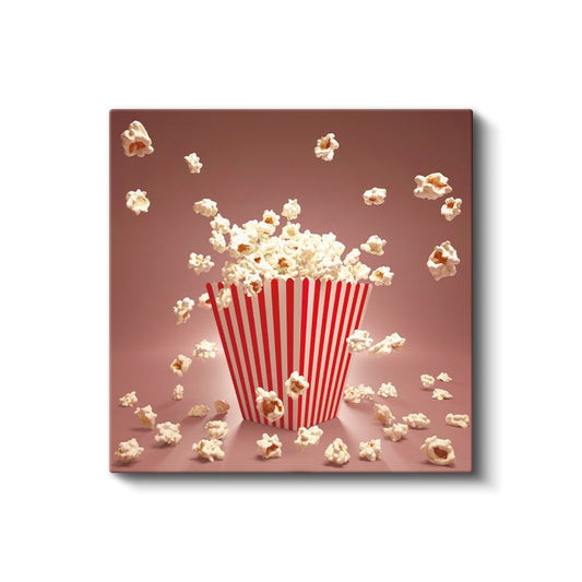 Patlamış Mısır - Sinema Keyfi Kanvas Tablo