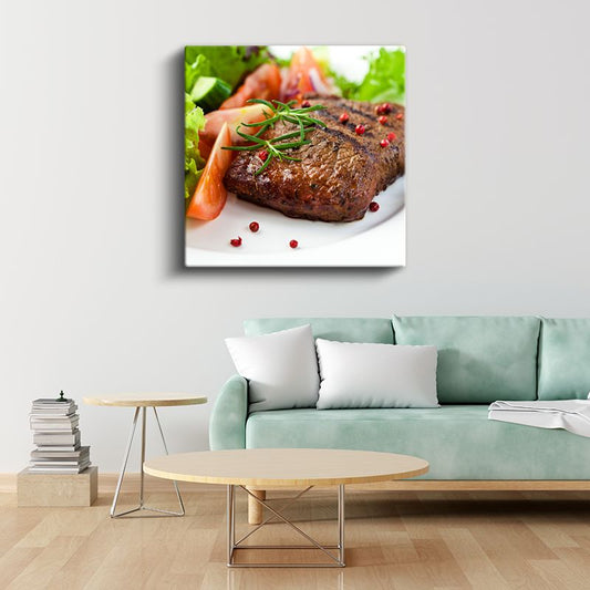 Izgara Biftek - Gurme Lezzet Kanvas Tablo