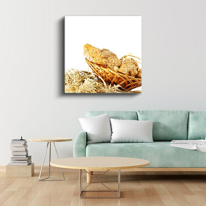 Taze Ekmekler - Fırından Sofraya Kanvas Tablo