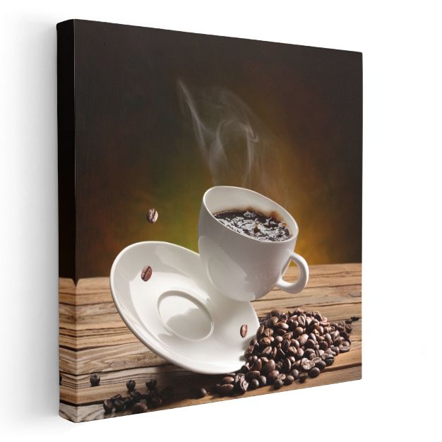 Sıcak Kahve - Sabah Ritüeli Kanvas Tablo