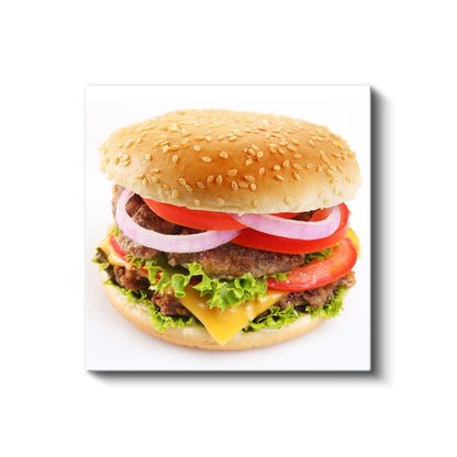 Hamburger - Fast Food Klasiği Kanvas Tablo