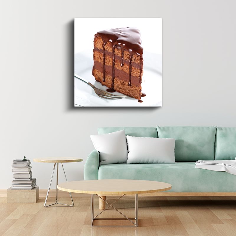 Çikolata Şöleni - Katlı Pasta Lezzeti Kanvas Tablo