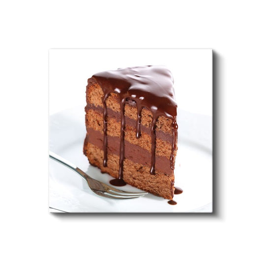 Çikolata Şöleni - Katlı Pasta Lezzeti Kanvas Tablo