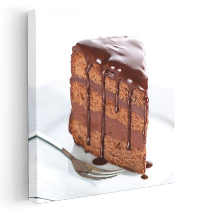 Çikolata Şöleni - Katlı Pasta Lezzeti Kanvas Tablo