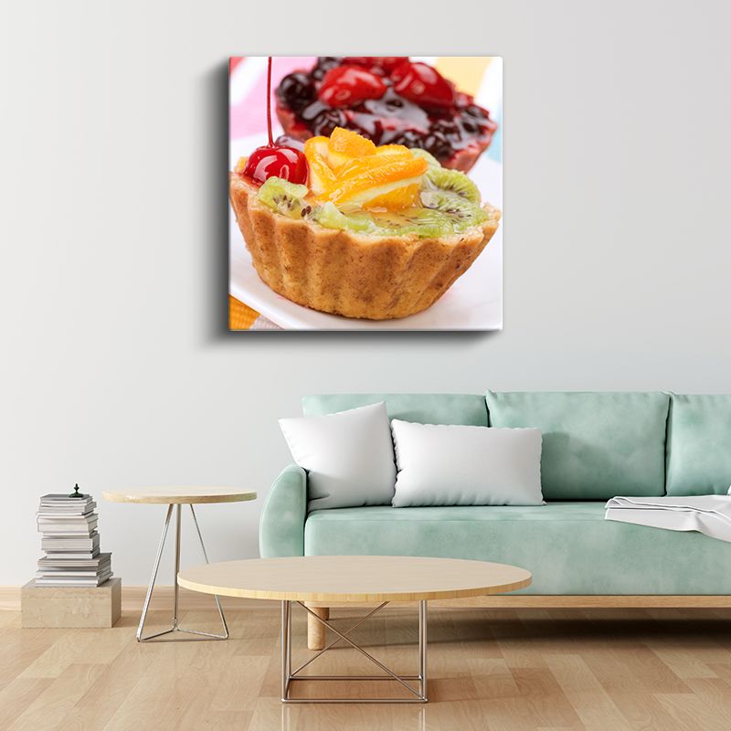 Meyveli Tart - Tropikal Tatlar Şöleni Kanvas Tablo