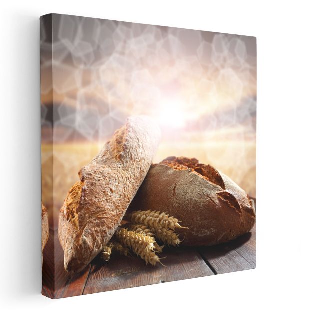 Ekşi Maya Ekmekleri - Geleneksel Fırın Lezzeti Kanvas Tablo