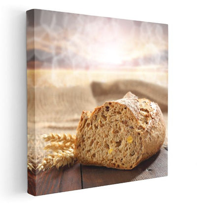 Dilimlenmiş Ekşi Maya - Ev Yapımı Ekmek Keyfi Kanvas Tablo