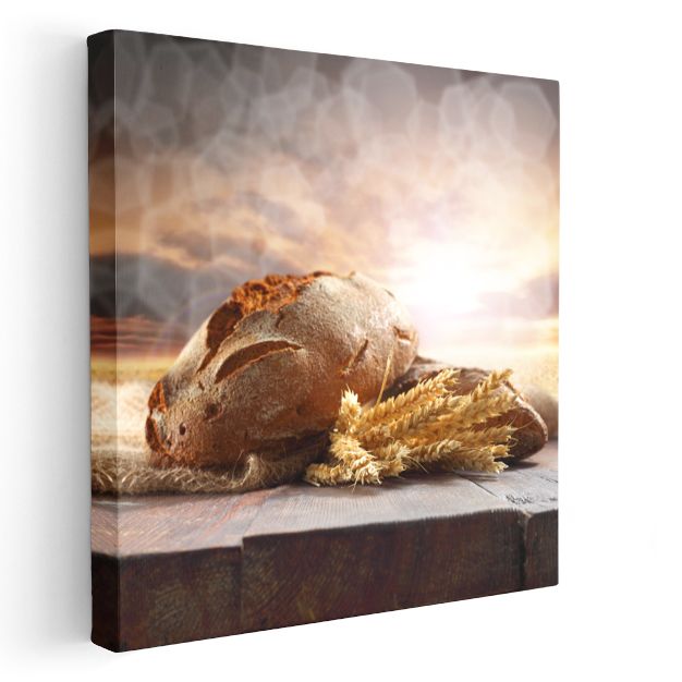 Rustik Ekmek - Geleneksel Tahıl Lezzeti Kanvas Tablo