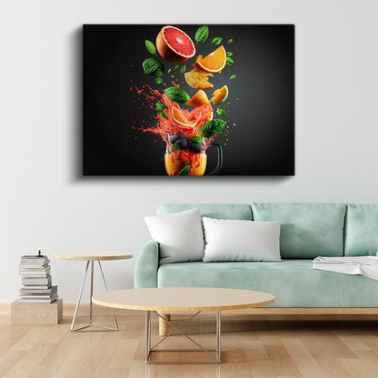 Narenciye Patlaması - Ferahlatıcı Meyve Coşkusu Kanvas Tablo