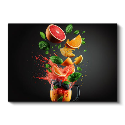 Narenciye Patlaması - Ferahlatıcı Meyve Coşkusu Kanvas Tablo