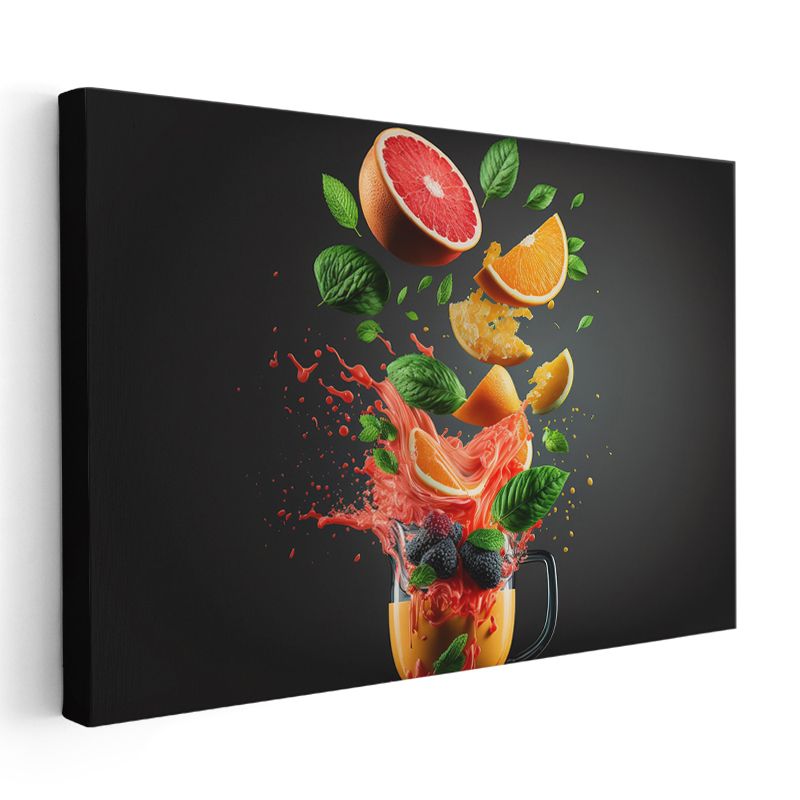 Narenciye Patlaması - Ferahlatıcı Meyve Coşkusu Kanvas Tablo
