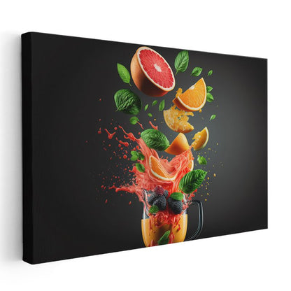 Narenciye Patlaması - Ferahlatıcı Meyve Coşkusu Kanvas Tablo