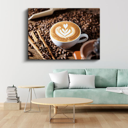 Latte Art - Özel Tasarımlı Kahve Deneyimi Kanvas Tablo