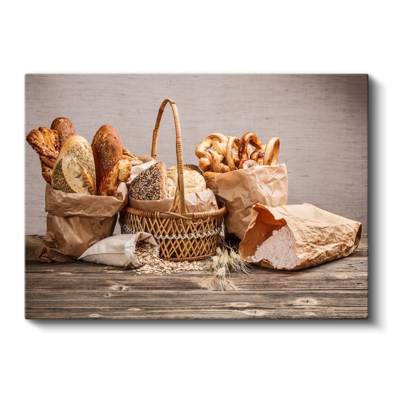 Fırın Ekmekleri - Geleneksel Hamur İşleri Koleksiyonu Kanvas Tablo