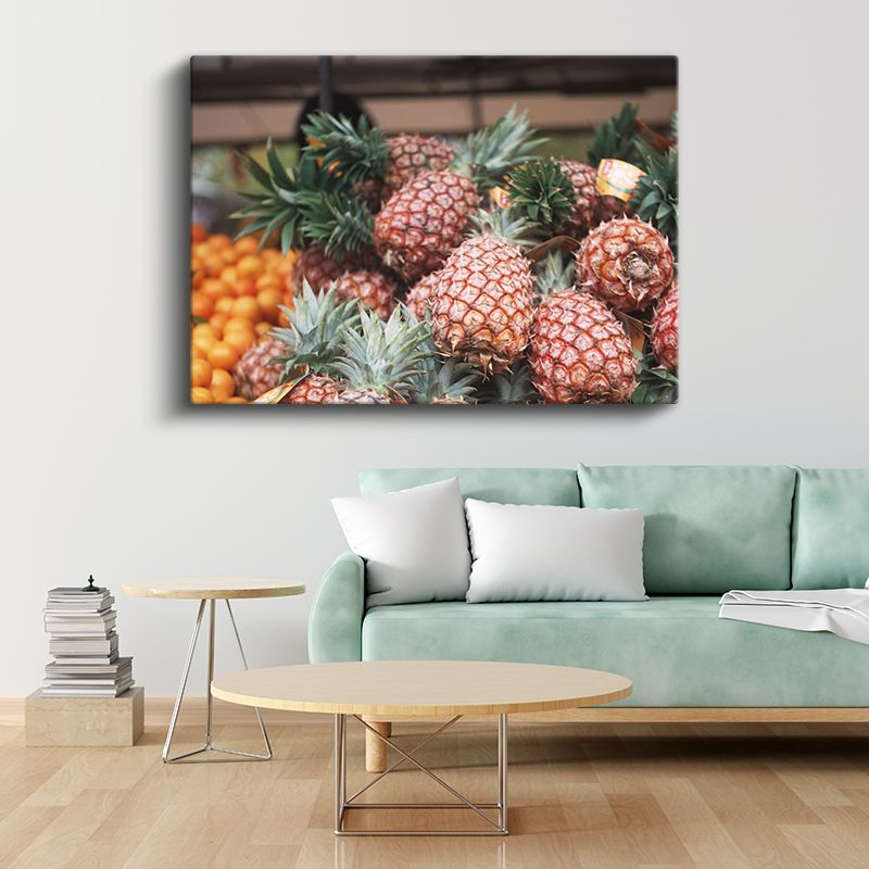 Ananas Bolluğu - Taze Tropikal Meyve Kanvas Tablo