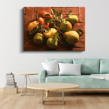 Armut Çeşitleri - Doğal Bahçe Ürünleri Kanvas Tablo